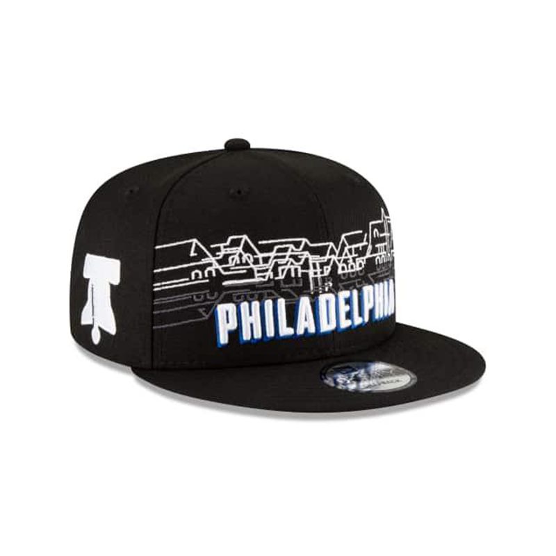 NBA Philadelphia 76ers City Edition 9Fifty Snapback (YMH8778) - Black New Era Caps